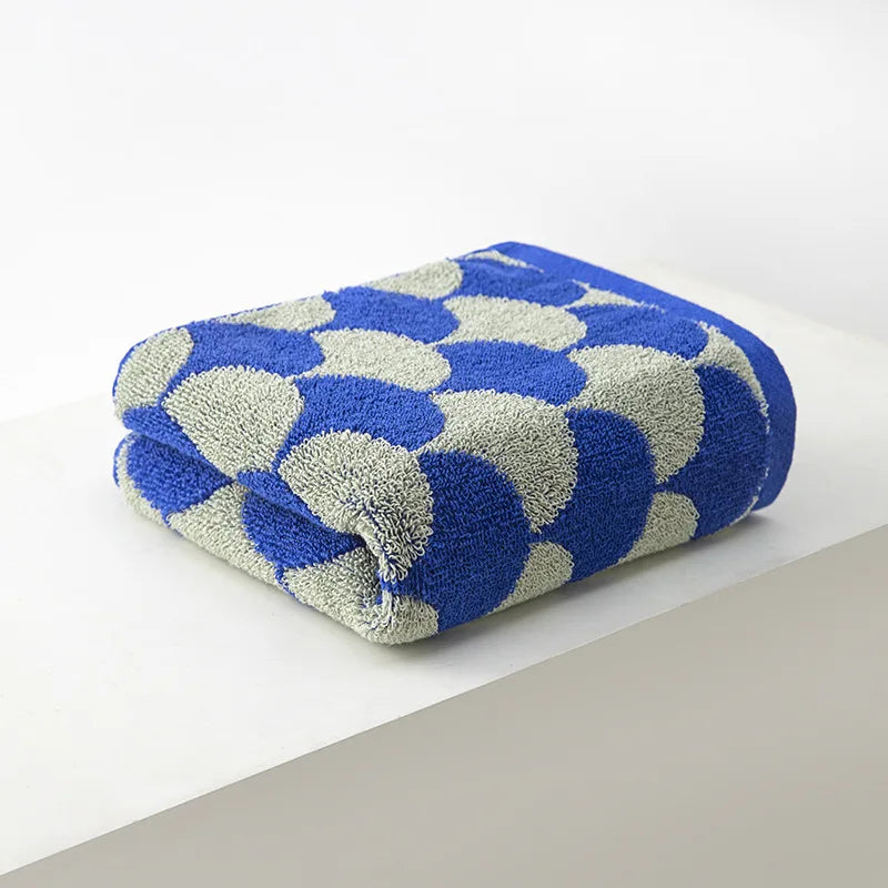 Pure Cotton Face Towel, Soft Thick Absorbent Face & Hair Towel, Quick Drying, 6 Colors, 13x29in
