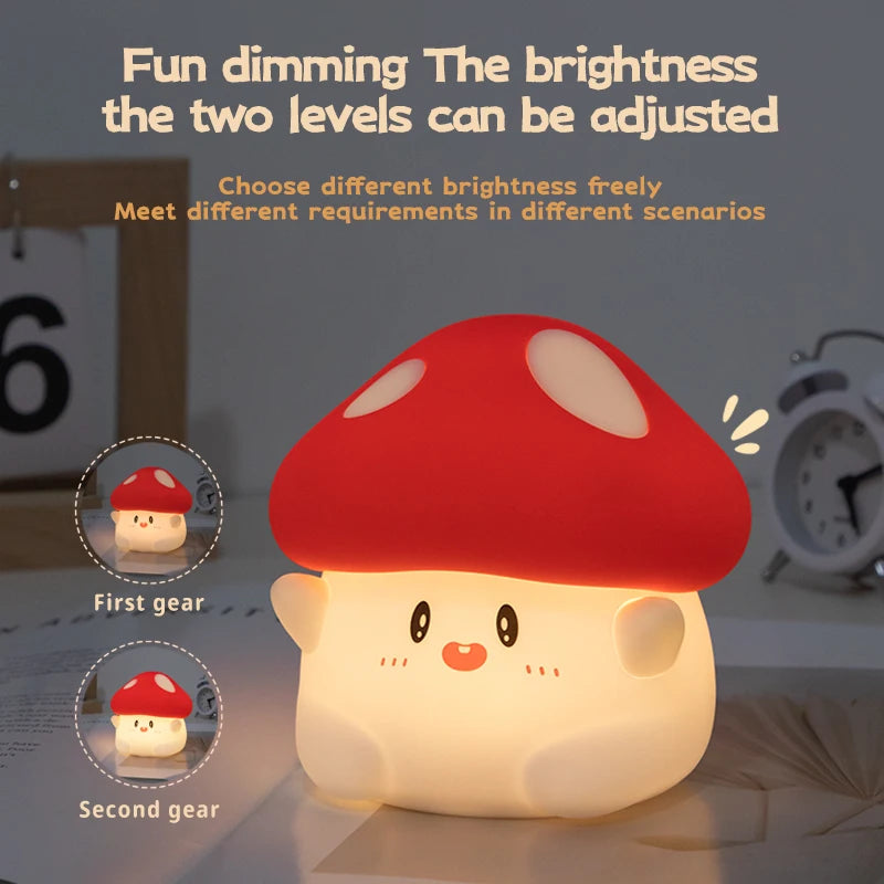 Halloween Night Light, Squishy Silicone Pumpkin, Ghost & Mushroom Lamp for Kids' Room & Nursery, USB-C Rechargeable, 3.3-5.1in