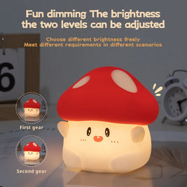 Halloween Night Light, Squishy Silicone Pumpkin, Ghost & Mushroom Lamp for Kids' Room & Nursery, USB-C Rechargeable, 3.3-5.1in