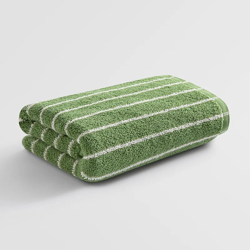 Retro Striped Towel Set of 6, Soft Absorbent Face & Hand Towels, Double Stitched Hem, 10 Colors, 13x29in