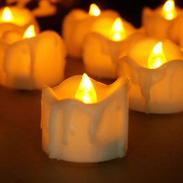 Battery Tea Lights, Flameless LED Tealight Candles, 12 Pack, 60hr, 1.1in