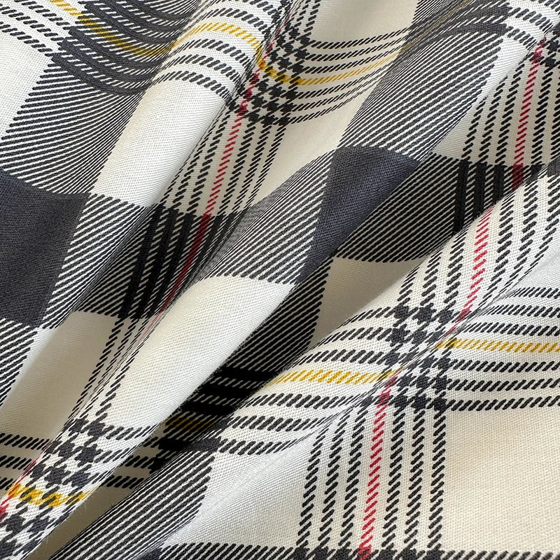 Checked & Plaid Duvet Cover Set with 2 Pillowcases, 100% Cotton Twill, 200 Thread Count, No Filling, 8 Designs, 4 Sizes