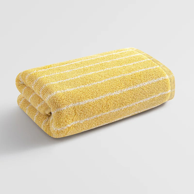 Retro Striped Towel Set of 6, Soft Absorbent Face & Hand Towels, Double Stitched Hem, 10 Colors, 13x29in