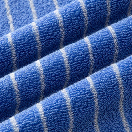 Retro Striped Towel Set of 6, Soft Absorbent Face & Hand Towels, Double Stitched Hem, 10 Colors, 13x29in