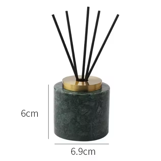 Marble Incense Holder, Gold Accent Incense Stick Stand, 2 Shapes, 2.8in