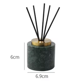 Marble Incense Holder, Gold Accent Incense Stick Stand, 2 Shapes, 2.8in