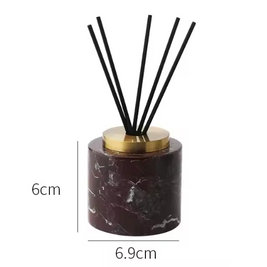 Marble Incense Holder, Gold Accent Incense Stick Stand, 2 Shapes, 2.8in
