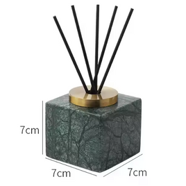 Marble Incense Holder, Gold Accent Incense Stick Stand, 2 Shapes, 2.8in
