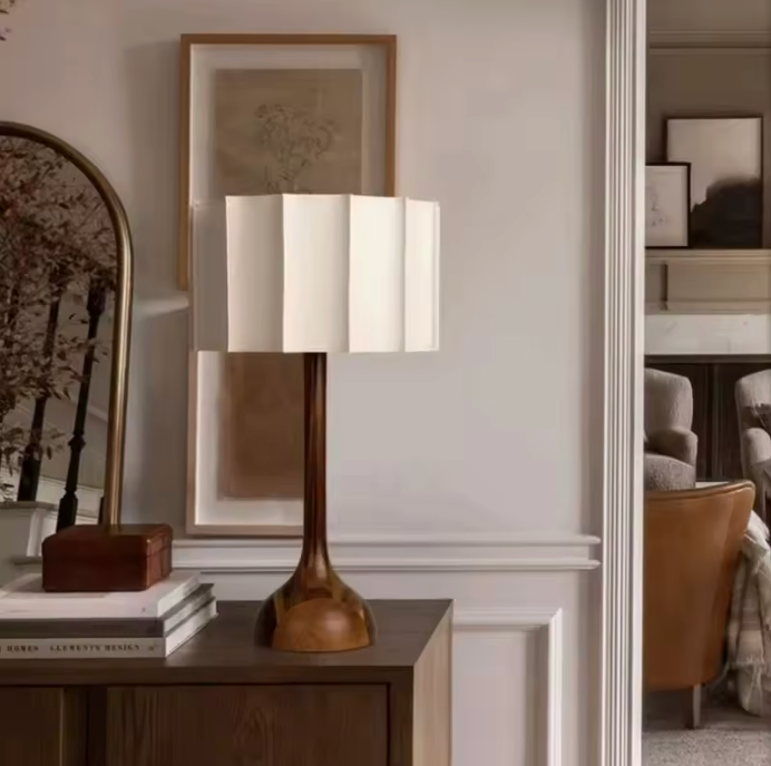 TORU: Wooden Table Lamp (Wabi-Sabi)