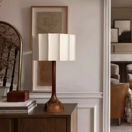 TORU: Wooden Table Lamp (Wabi-Sabi)