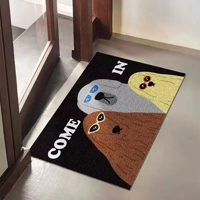 Cat & Dog Doormat in Anti Slip PVC, Trimmable Entryway, Porch & Hallway Mat, Easy Clean, 2 Designs, 3 Sizes