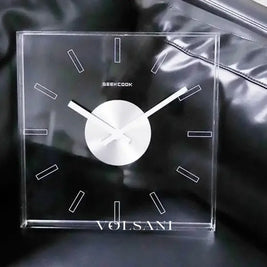 Acrylic Wall Clock with Square Frame Silent Living Room & Study Clock Quartz Movement 4 Colors 11.8in - Decor > Clocks