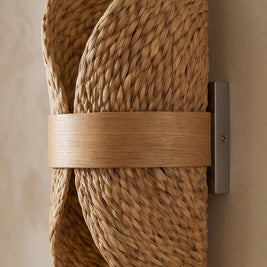 AKARI: Japanse Rotan Wandlamp met Henneptouw