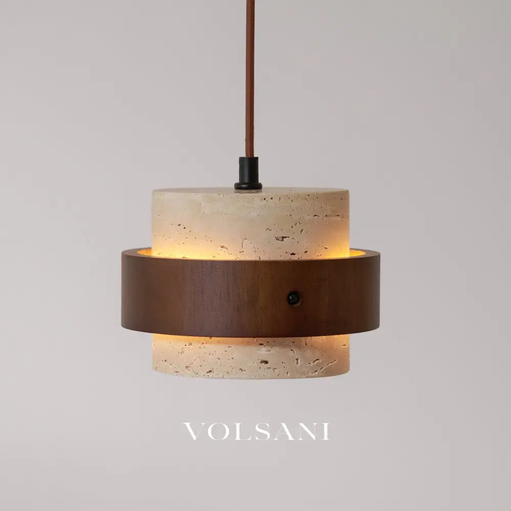 ALVA: Travertijn Hanglamp - Volsani