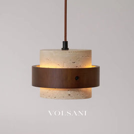 ALVA: Travertijn Hanglamp - Volsani