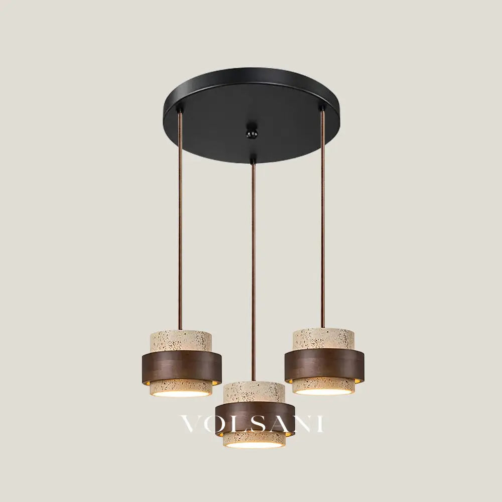 ALVA: Travertijn Hanglamp - Volsani