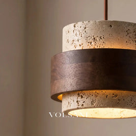ALVA: Travertijn Hanglamp - Volsani