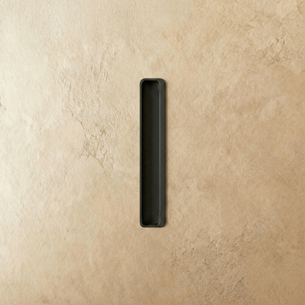 Slotted Sliding Door Handles, Modern Closet & Wardrobe Door Hardware, Golden Black & Grey Tones, Set of 2 Pieces, 6.9 x 1.2in