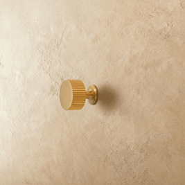 Solid Brass Cabinet Knobs & Drawer Pulls, Minimalist Kitchen & Bedroom Hardware, Tarnish-Resistant Brass, Set of 2, 1.1-12.6in