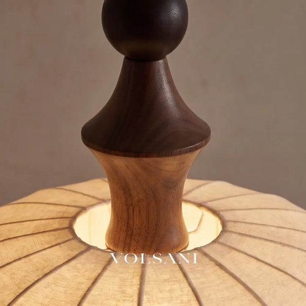 ANJA: Vintage Houten Hanglamp - Volsani