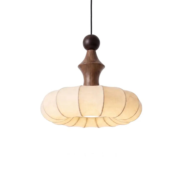 ANJA: Vintage Houten Hanglamp - Volsani