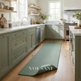 Anti Fatigue Kitchen Mat with Cushioned Base Non Slip Kitchen & Sink Runner Wipe Clean PU 4 Colors 29-71in - Decor >