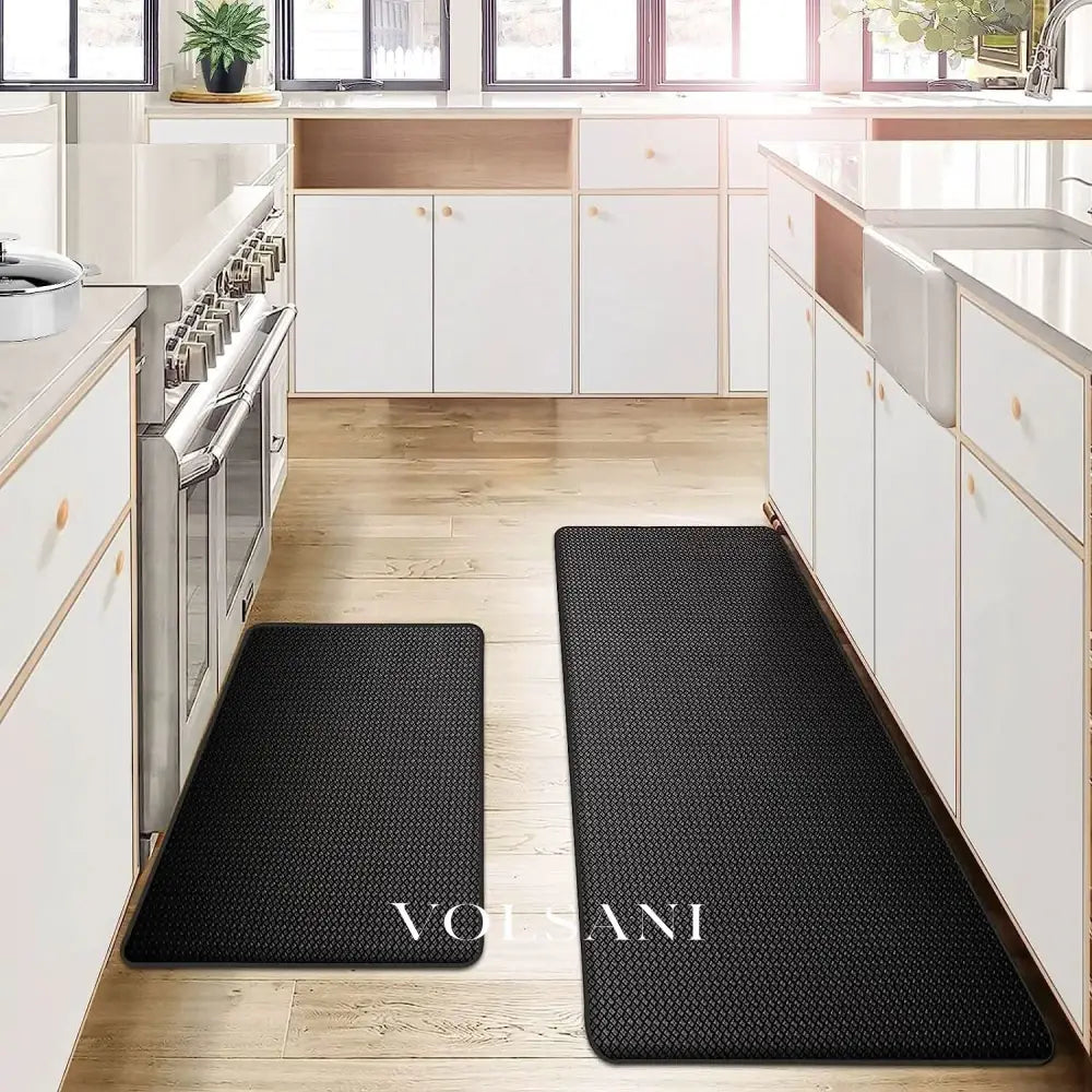 Anti Fatigue Kitchen Mat with Cushioned Base Non Slip Kitchen & Sink Runner Wipe Clean PU 4 Colors 29-71in - Decor >