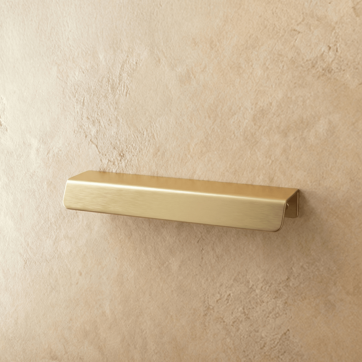 Solid Brass Cabinet Edge Pull Bars, Minimalist Kitchen & Wardrobe Hardware, Slim Edge-Mounted Profile, Set of 2, 2.5-7.6in