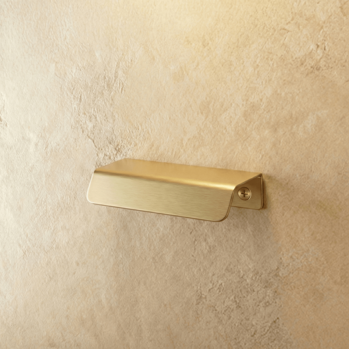 Solid Brass Cabinet Edge Pull Bars, Minimalist Kitchen & Wardrobe Hardware, Slim Edge-Mounted Profile, Set of 2, 2.5-7.6in
