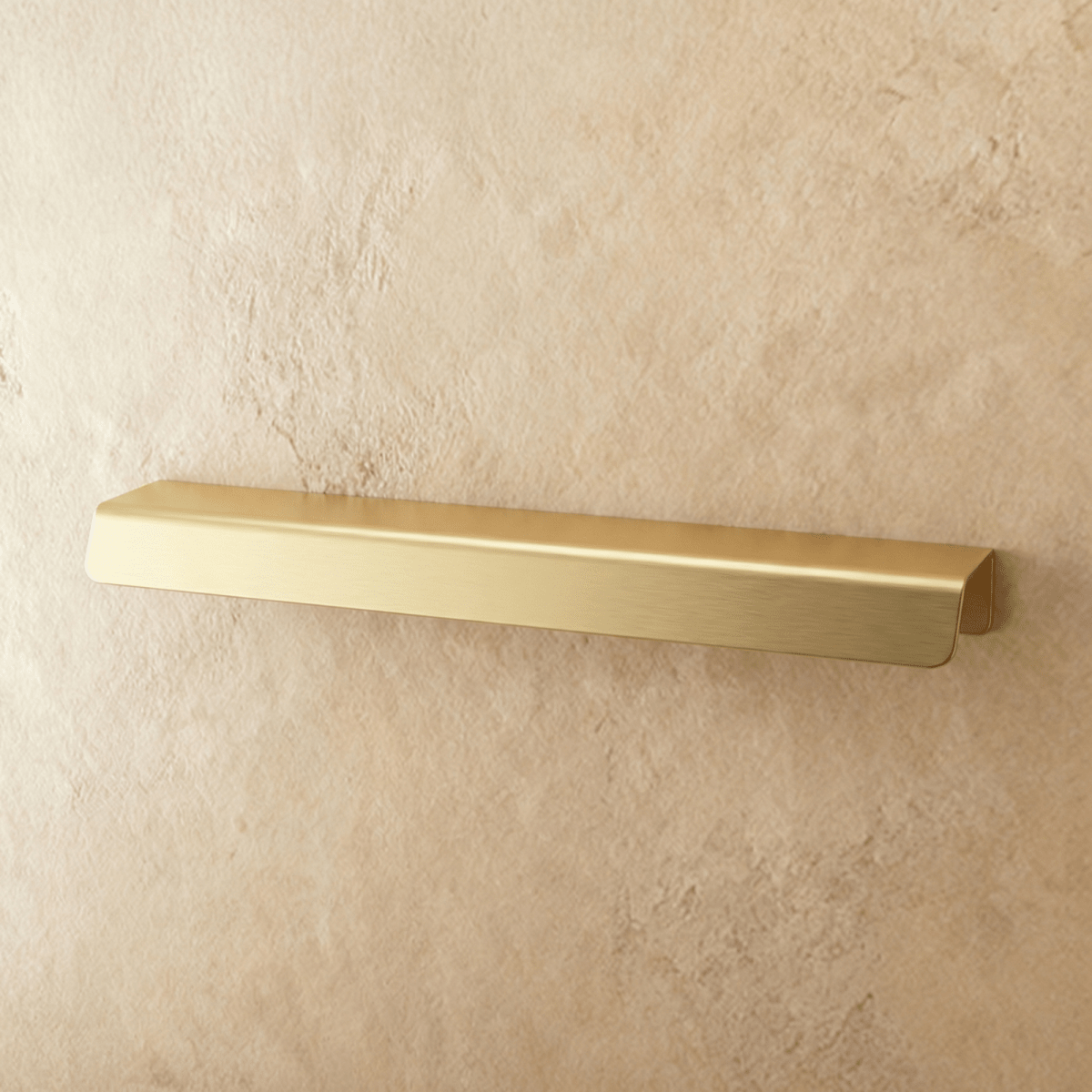 Solid Brass Cabinet Edge Pull Bars, Minimalist Kitchen & Wardrobe Hardware, Slim Edge-Mounted Profile, Set of 2, 2.5-7.6in