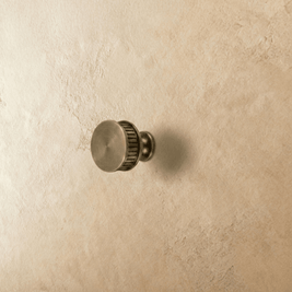 Fluted Solid Brass Cabinet Knobs & Drawer Pulls, Vintage Kitchen & Wardrobe Hardware, Antique Brass Finish, Set of 2, 1.2-7.5in