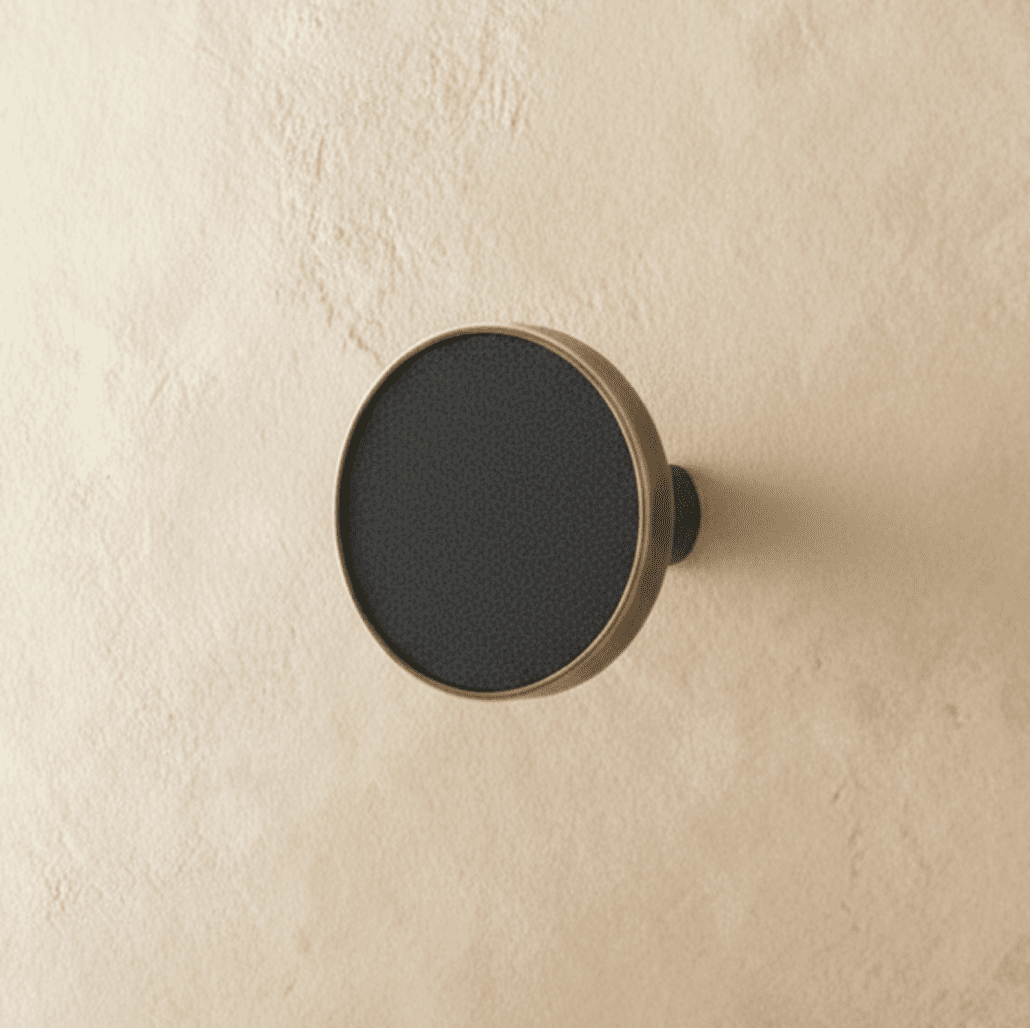Leather-Wrapped Brass Cabinet Knobs & Pulls, Modern Kitchen & Wardrobe Hardware, Stitched Cylindrical Grip, Set of 2 Pieces, 0.8-6.2in