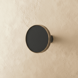 Leather-Wrapped Brass Cabinet Knobs & Pulls, Modern Kitchen & Wardrobe Hardware, Stitched Cylindrical Grip, Set of 2 Pieces, 0.8-6.2in