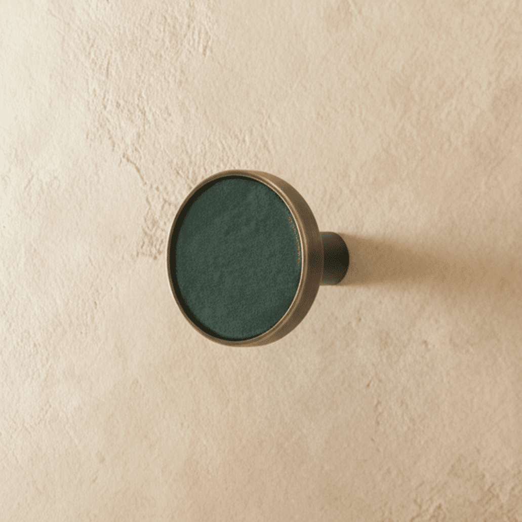 Leather-Wrapped Brass Cabinet Knobs & Pulls, Modern Kitchen & Wardrobe Hardware, Stitched Cylindrical Grip, Set of 2 Pieces, 0.8-6.2in