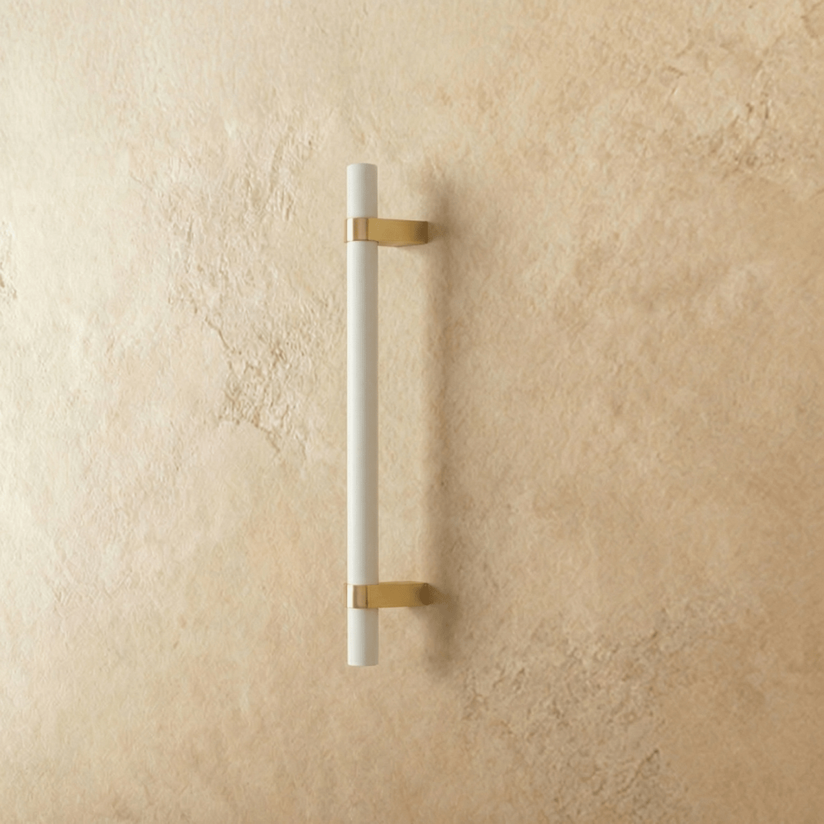 Wood & Brass Cabinet Knobs & Drawer Pulls, Modern Kitchen & Dresser Hardware, White Pink & Black Tones, Set of 2, 2.4-12.6in