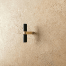 Wood & Brass Cabinet Knobs & Drawer Pulls, Modern Kitchen & Dresser Hardware, White Pink & Black Tones, Set of 2, 2.4-12.6in