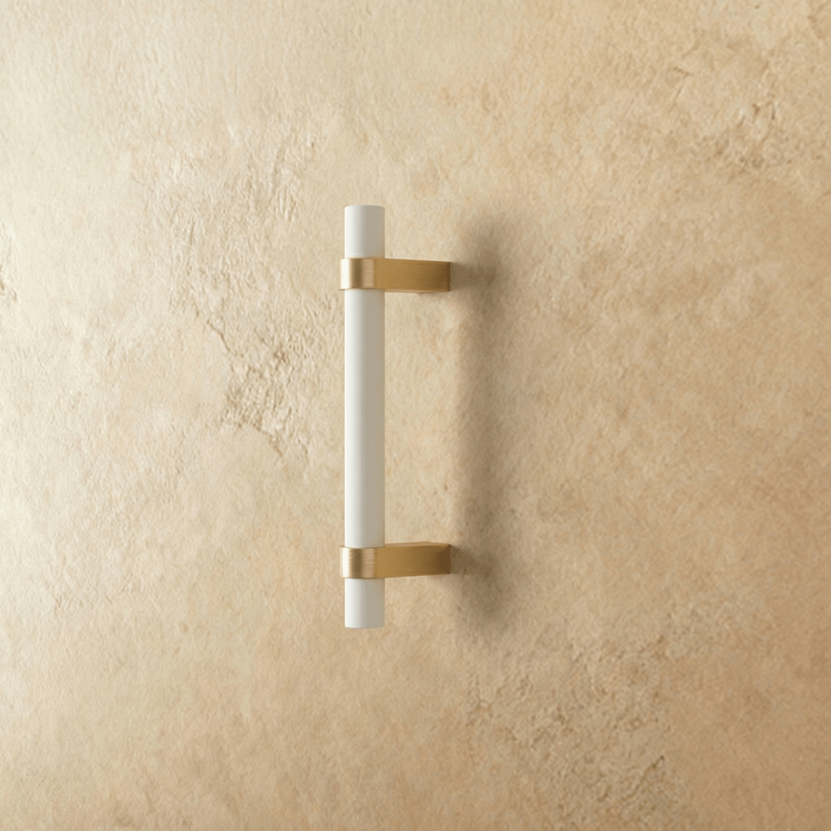 Wood & Brass Cabinet Knobs & Drawer Pulls, Modern Kitchen & Dresser Hardware, White Pink & Black Tones, Set of 2, 2.4-12.6in