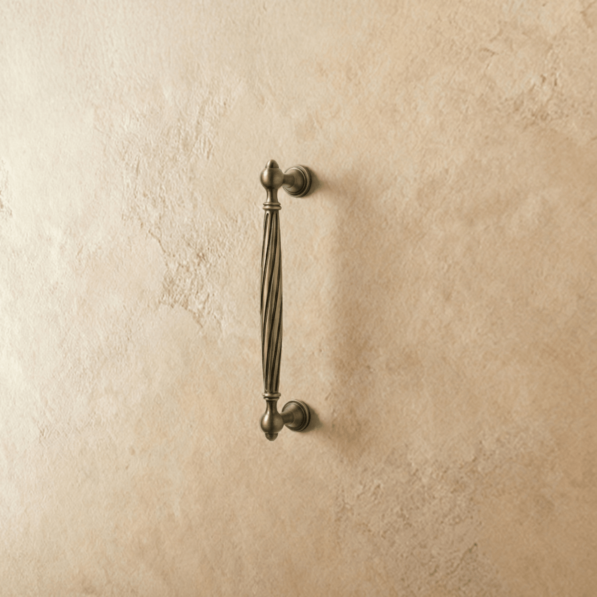 Twisted Fluted Brass Cabinet Knobs & Pulls, Antique Kitchen & Wardrobe Hardware, Antique Finish, Set of 2, 1.2-6.2in