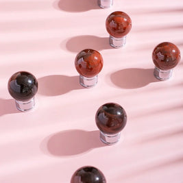 Crystal & Solid Brass Cabinet Knobs, Modern Kitchen & Dresser Hardware, Bright Chrome Finish, Set of 2 in 5 Colors, 0.9in