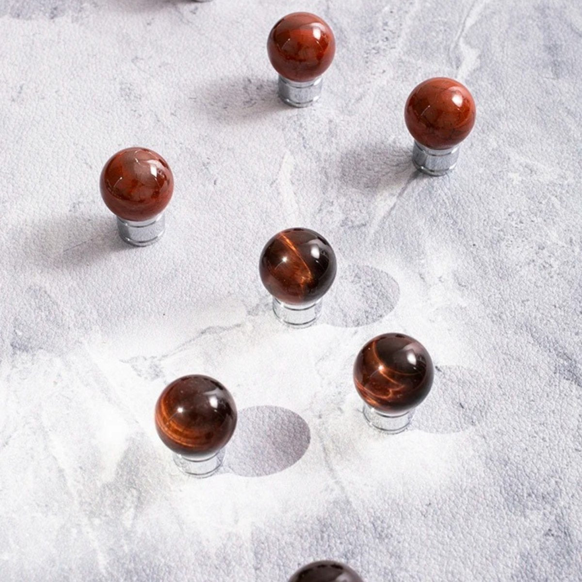 Crystal & Solid Brass Cabinet Knobs, Modern Kitchen & Dresser Hardware, Bright Chrome Finish, Set of 2 in 5 Colors, 0.9in