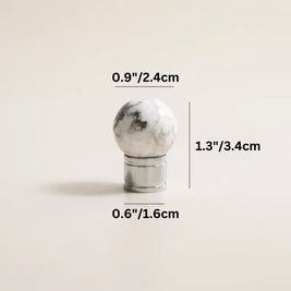 Crystal & Solid Brass Cabinet Knobs, Modern Kitchen & Dresser Hardware, Bright Chrome Finish, Set of 2 in 5 Colors, 0.9in