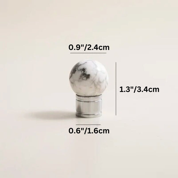 Crystal & Solid Brass Cabinet Knobs, Modern Kitchen & Dresser Hardware, Bright Chrome Finish, Set of 2 in 5 Colors, 0.9in