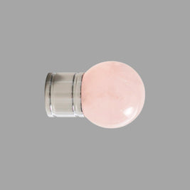 Crystal & Solid Brass Cabinet Knobs, Modern Kitchen & Dresser Hardware, Bright Chrome Finish, Set of 2 in 5 Colors, 0.9in