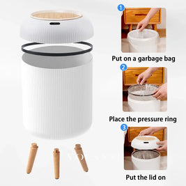 Automatic trash can with lid small plastic smart trash can motion sensor trash can for bedroom bathroom kitchen office
