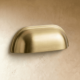 Solid Brass Drawer Pulls, Modern Kitchen & Wardrobe Hardware, Brushed Finish, Set of 2 in Brass & Vintage Brass, 3-5in
