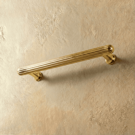 Solid Brass Cabinet Knobs & Drawer Pulls, Nordic Kitchen & Dresser Hardware, Bright Gold & Bronze Tones, Set of 2 Pieces, 0.8-5in