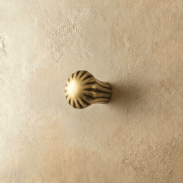Solid Brass Cabinet Knobs & Drawer Pulls, Nordic Kitchen & Dresser Hardware, Bright Gold & Bronze Tones, Set of 2 Pieces, 0.8-5in