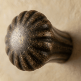 Solid Brass Cabinet Knobs & Drawer Pulls, Nordic Kitchen & Dresser Hardware, Bright Gold & Bronze Tones, Set of 2 Pieces, 0.8-5in