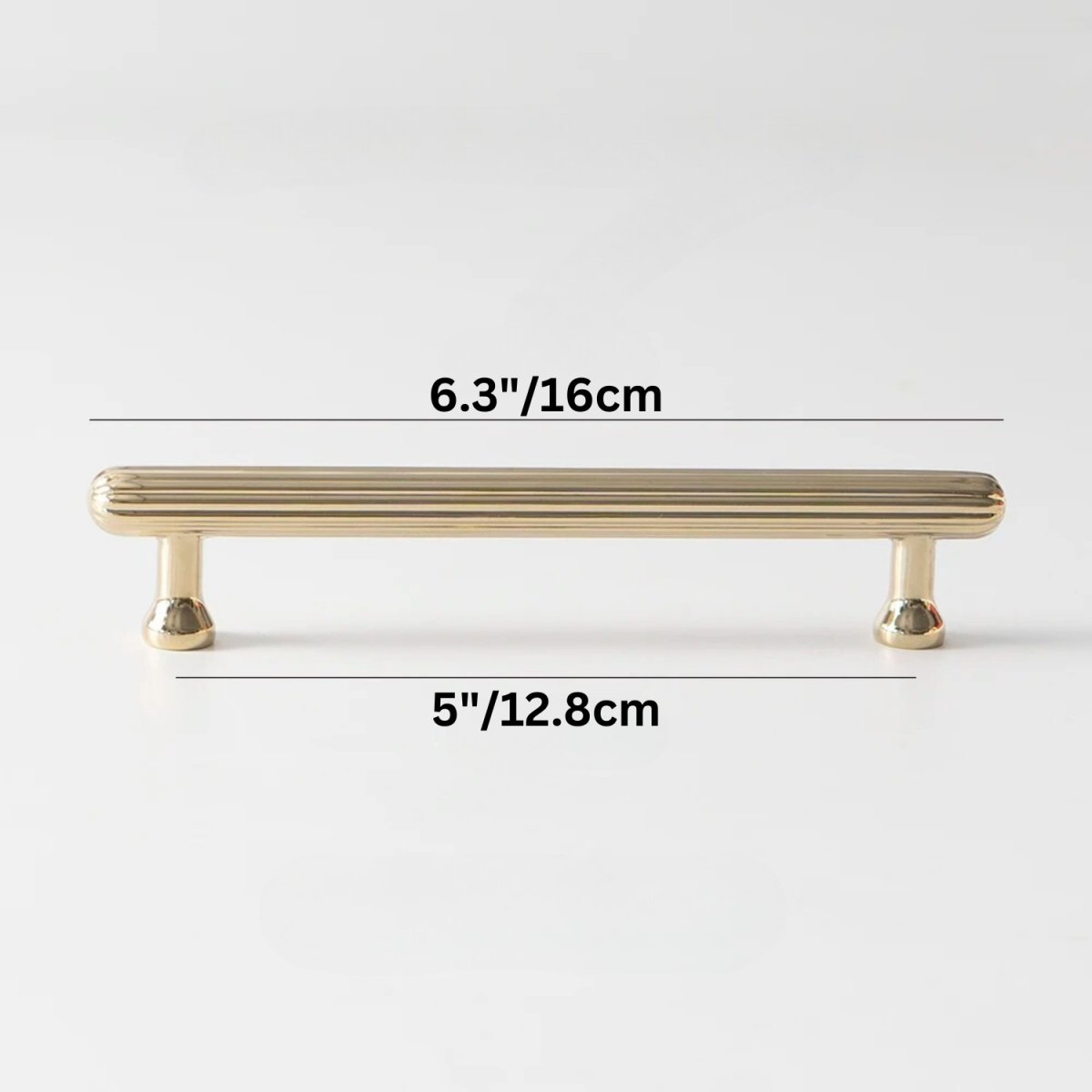 Solid Brass Cabinet Knobs & Drawer Pulls, Nordic Kitchen & Dresser Hardware, Bright Gold & Bronze Tones, Set of 2 Pieces, 0.8-5in