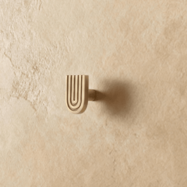 Solid Brass Cabinet Knobs & Drawer Pull Bars, Art Deco Kitchen & Wardrobe Hardware, Parallel Line Detailing, Set of 2, 1.3-7.5in